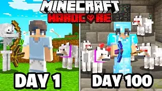 I Survived 100 Days in Hardcore Minecraft..