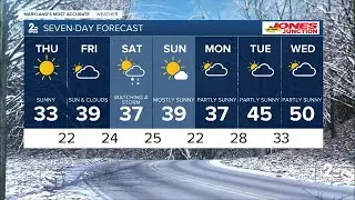 WMAR-2 News Dylan Robichaud Wednesday night weather