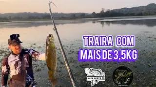 PESCARIA DE TRAÍRA no inverno!! Saiu um toco em Glorinha! #pescariadetraira