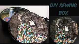 DIY Sewing Box Decor / Home Decor. // Mini Workspace