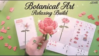 Aesthetic Brick Flower Bouquet 🌹 Cozy Desk Decor Setup | Visual ASMR