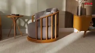 Novaliya Accent Chair: Modern Wooden Armchair | JMG Furniture