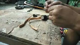 HOW TO MAKE SLINGSHOT BOW..  INDIAN PANA PART 2 / red noveno