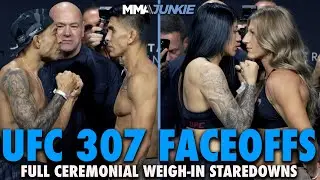 UFC 307 Full Fight Card Final Faceoffs From Salt Lake City | Ceremonial Weigh-Ins