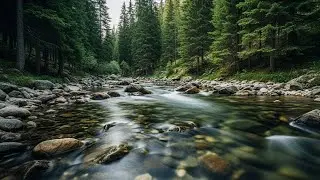 Forest Stream Ambience with Calm Birdsong for Sleep, Study, Meditation, 8 HOURS Nature ASMR