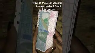 How to Make an Accordion Money Holder | Fun & Interactive  | 10 Pocket Money Holder #shortsvideo