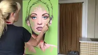 PAINTING TUTORIAL Time lapse speed painting - Contemplation - Amy Giacomelli