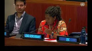 Primeira mulher quilombola a discursar no HLPF das Na&ccedil;&otilde;es Unidas - Vercilene Dias da Kalunga CONAQ