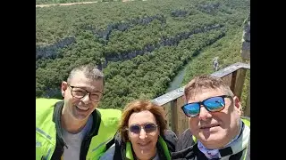 Paramos en el Mirador del Cañón del Ebro y pasamos por Orbaneja del Castillo