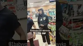 CHIEF KEEF COUSIN BABY GLO LIGHTS UP IN A STORE