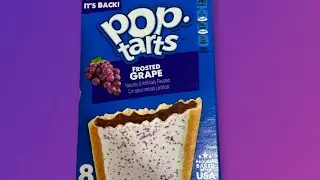 Trying Frosted Grape Flavor Pop Tarts