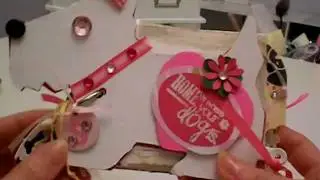 Chipboard and Paper Bag Dog Scrapbook Album 1