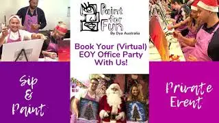 The Best Office Christmas Celebration - Virtual Painting Party