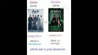 Sanju vs October movie comparison box office collection challenge short viral ✨💥🔥👍