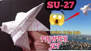How to make SU-27 FIGHTER JET TUTORIAL/HOW TO MAKE COOL PAPER PLANE #viral #trending #art #shorts