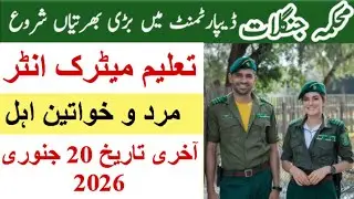 Forest department Jobs 2026|Forest Wildlife department Jobs 2026|Today Govt New Job in Pakistan 2026