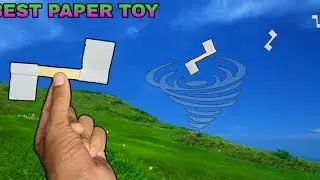 Paper notebook toy, how to make a paper best flying toy , spining notebook paper toy 