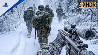 COD WW2 - Battle Of The Ardennes Winter War 1944 - 4K HDR