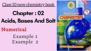 Ch 2 Acid Base and Salts Example Numerical | Class 10 chemistry new book Sindh board