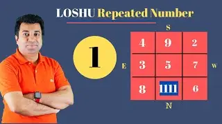 LOSHU GRID | REPEATED NUMBERS | REPEATED NUMBER 1 | Secret of LoShu Grid - Hindi