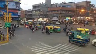 India, City, Timelapse, Cars, Traffic, People