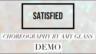 SATISFIED line dance demo, choreography by Amy Glass