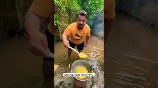 Cooking inside Forest 🌳Chicken Liver & Gizzard 🍗🍗 Aja Kitchen #shorts #ytshorts