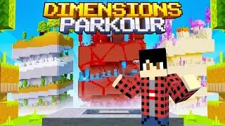 TANTANGAN PARKOUR LINTAS DIMENSI - Dimensions Parkour (Marketplace) by @HielkeMaps