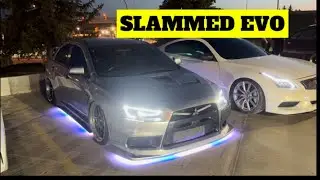 Chill Car meet and Cruise in my Bagged Evo