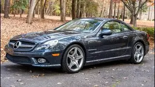 17k-Mile 2009 Mercedes-Benz SL550 cold start and walk around 
