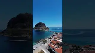 Monemvasia #greece #travel #monemvasia #peloponnese #castle #travel #greek #summer #heritage #drone