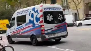 Ambulance in Barcelona Spain Responding Oct 11th 2022