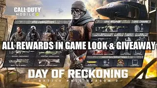 Cod mobile season 2 / 15 all Battlepass rewards from tier 1 - 50 | codm free BATTLEPASS GIVEAWAY