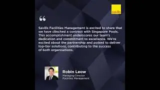 Savills Singapore Facility Management appointed as Service Provider for Singapore Pools