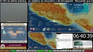 SISMO Magnitud 4.0 Loc 10 km al OESTE de SAN MARCOS, GRO 26/01/26 18:40:29 #noameritoalerta #sasmex 