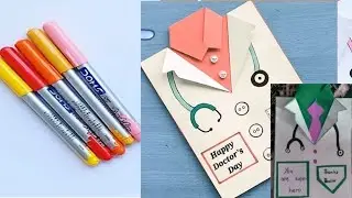 DIY doctor day card|how to make doctor day card|thank you card for doctors|doctor car