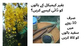 How to dye white hair into black naturally | 10Rs main karain hair dye without chemicals