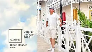 CLOUD DANCER  -  BLANCO / COLOR DEL A&Ntilde;O 2026 / #pantone #clouddancer #trending #moda #juanvanegas  