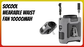 REVIEW (2026): Socool Wearable Waist Fan 10000mAh. Features