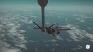 KC-30A Multi-Role Tanker Transport refuels the F-35A Joint Strike Fighter