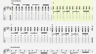 This is The Life by Amy Macdonald - Guitar Play Along with TAB