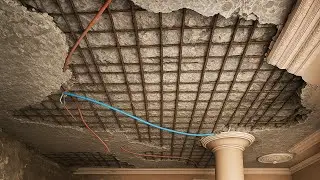 Concrete Ceiling Repair Step-by-Step &ndash; Rusted Rebar & Water Damage Fix