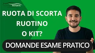 Esame di guida patente B: ruota di scorta, ruotino o kit? Come rispondere all'esaminatore!