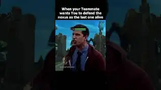 When you have to Defend the Nexus 1v5 #leagueoflegends #leagueoflegendsmemes