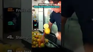 Ranking world's Fastest Workers #shorts #fastworkers #workers