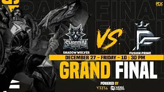 🔴 SHADOWWOLVES VS FUSION PRIME GRAND FINALE BO5 l MOBA LEGEND 5V5 ! l RX GAMING