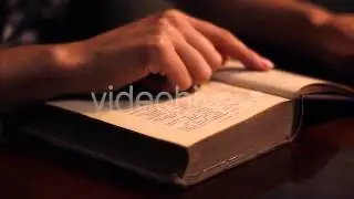 Browsing Pages of Old Book