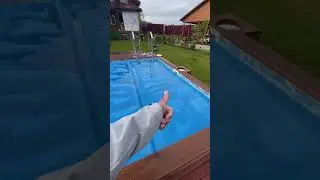 Строительство пленочного бассейна. Construction of a film pool