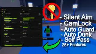 Best Free Hoopz Script 🏀 [Silent Aim , Auto Dunk , Auto Guard , Self Pass +25 More]