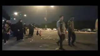 مسيرة مشاية تصوير محمد                                        محافظة البصرة شارع بغداد ليلة ٤ صفر